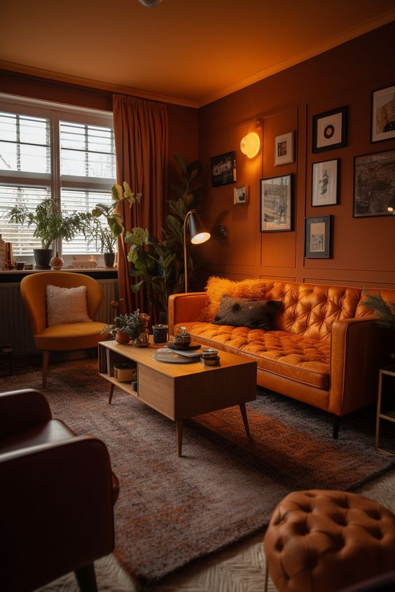 Brown and Orange