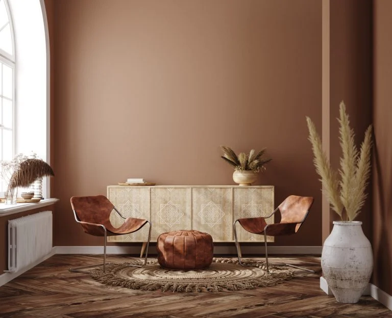 Elegant Earth Tones - Hall Wall Colour Combination