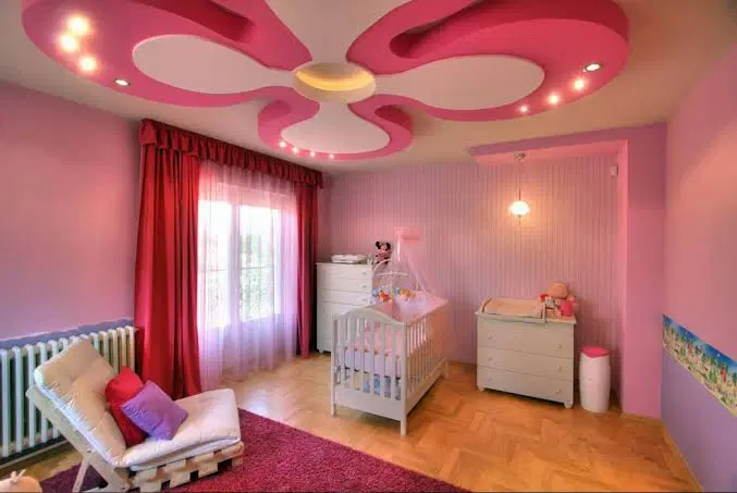 Happy flowers design of false ceiling for bedroom - Modern Bedroom Ceiling Designs